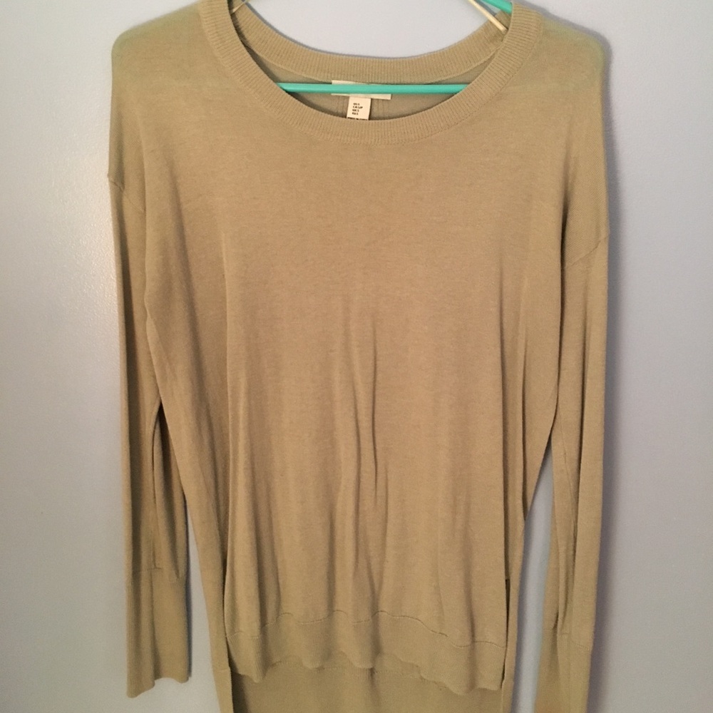 Mint green simple sweater